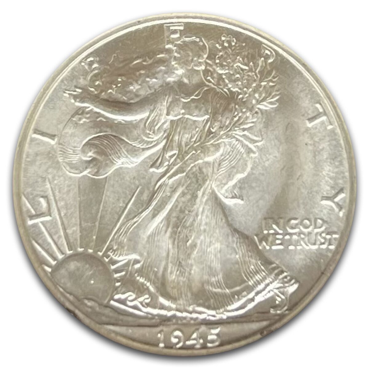 1945-D Walking Liberty Half Dollar MS-64 NGC