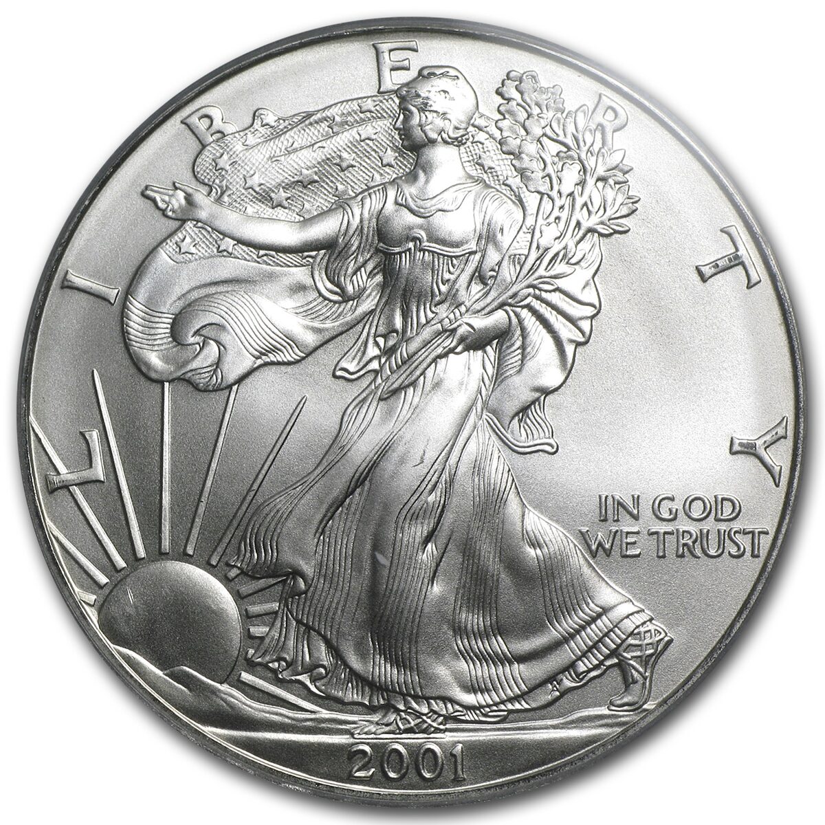 2001 American Silver Eagle MS-69 PCGS
