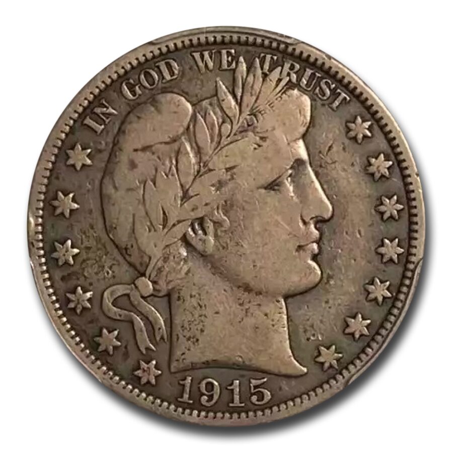 1915 Barber Half Dollar Fine-12 PCGS
