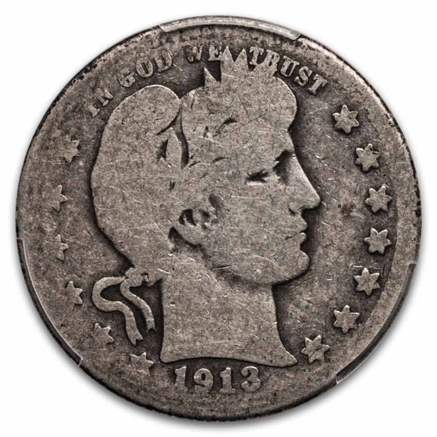 1913-S Barber Quarter AG-03 PCGS