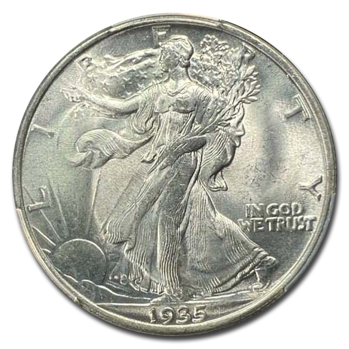1935 Walking Liberty Half Dollar MS-66 PCGS