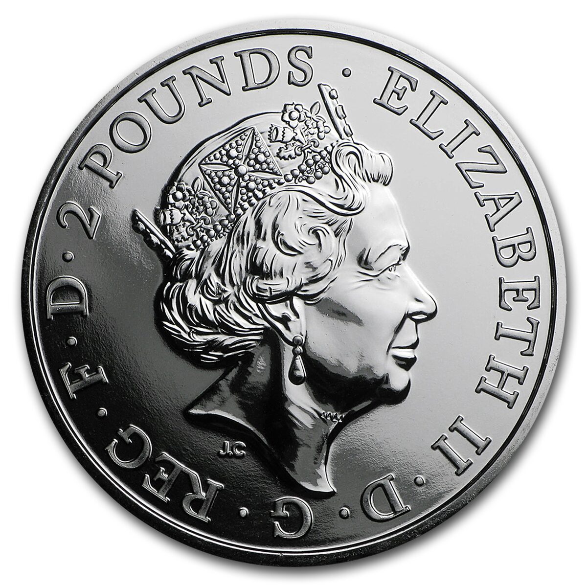 2016 Great Britain 1 oz Silver Year of the Monkey BU