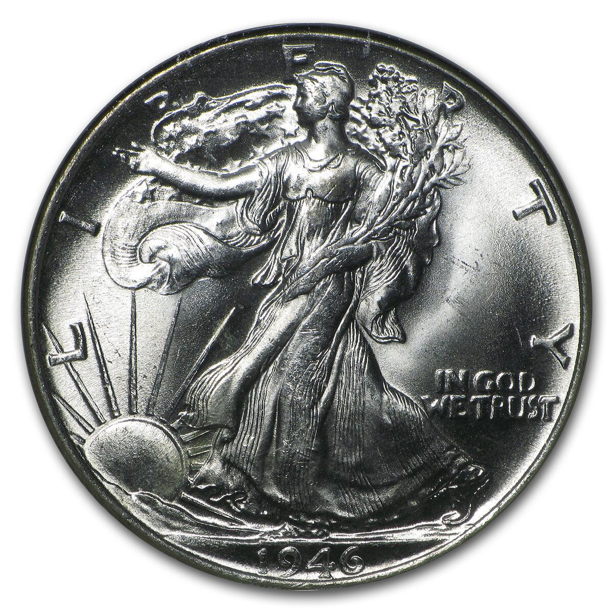 1946 Walking Liberty Half Dollar MS-64 NGC