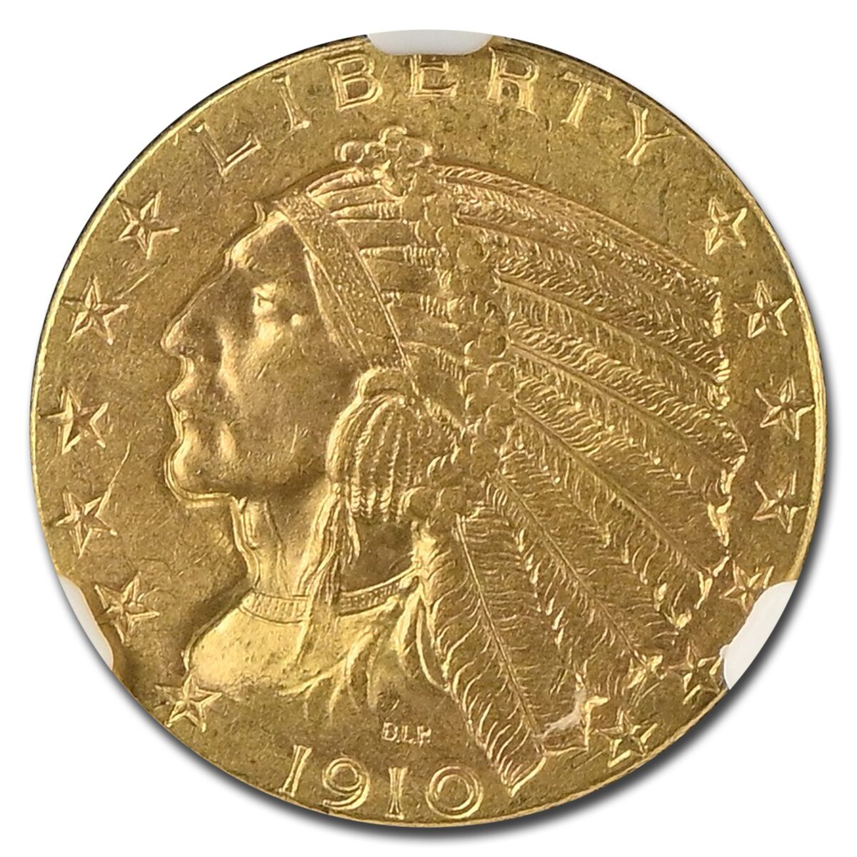 1910 $5 Indian Gold Half Eagle MS-63 NGC
