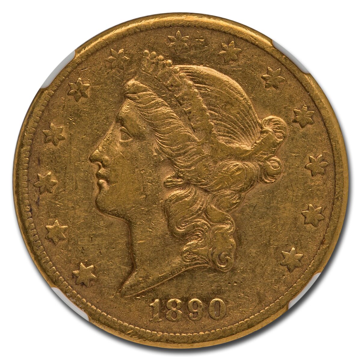 1890-CC $20 Liberty Gold Double Eagle XF-40 NGC