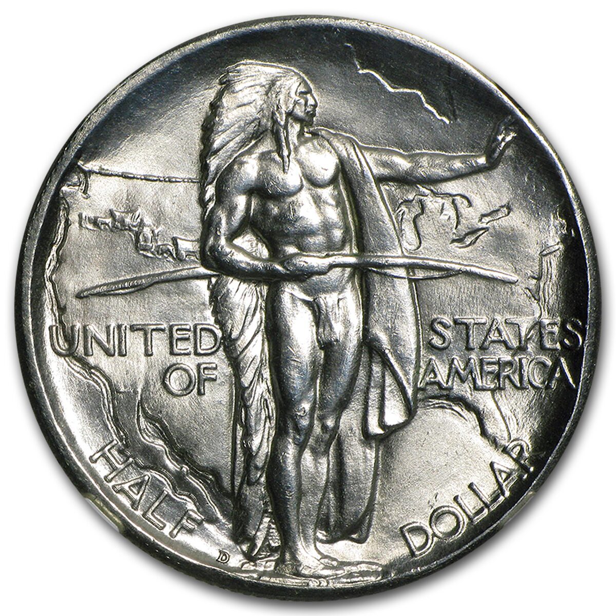 1934-D Oregon Trail Commemorative Half Dollar MS-64 NGC