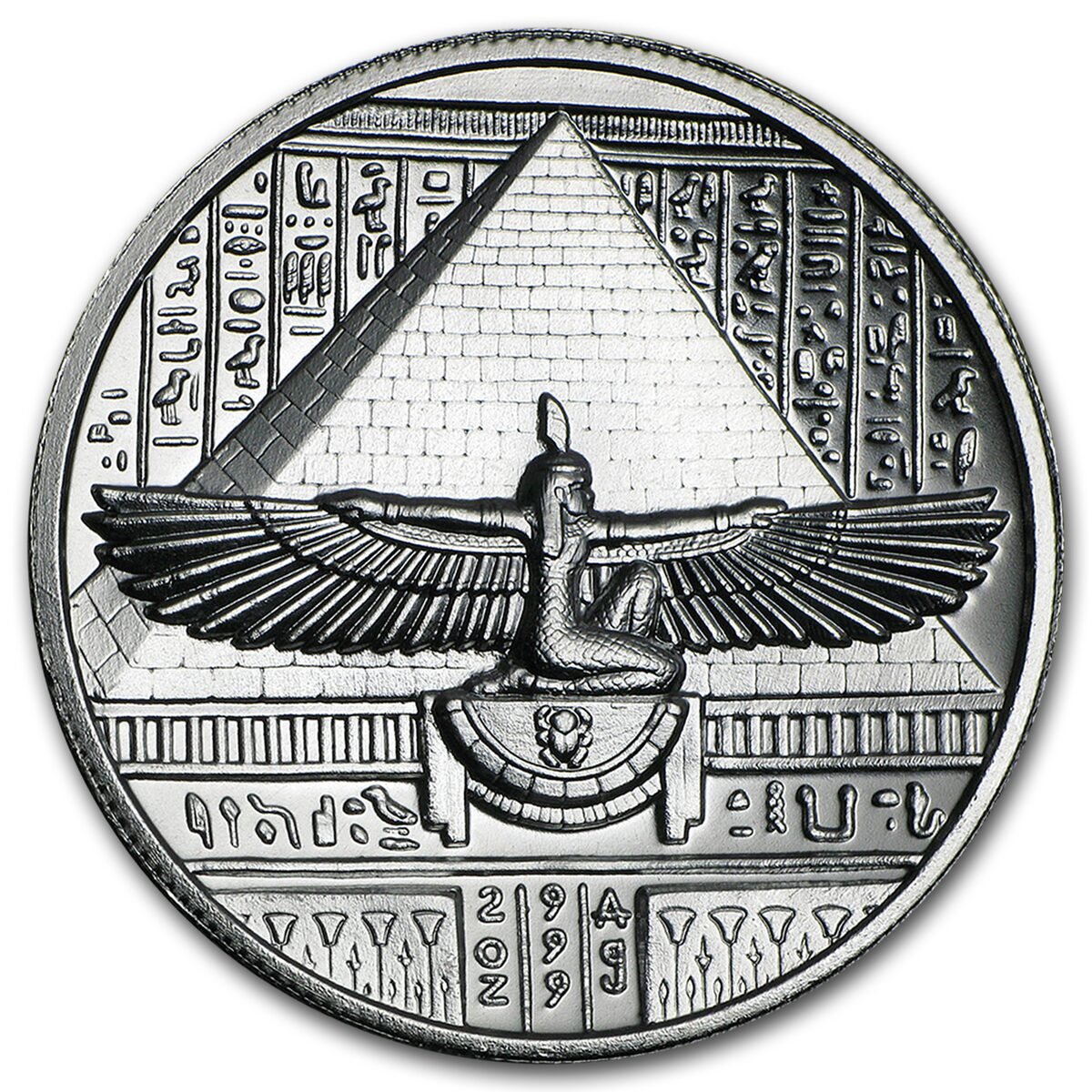 2 oz Silver UHR Round - Egyptian Gods Series: Cleopatra