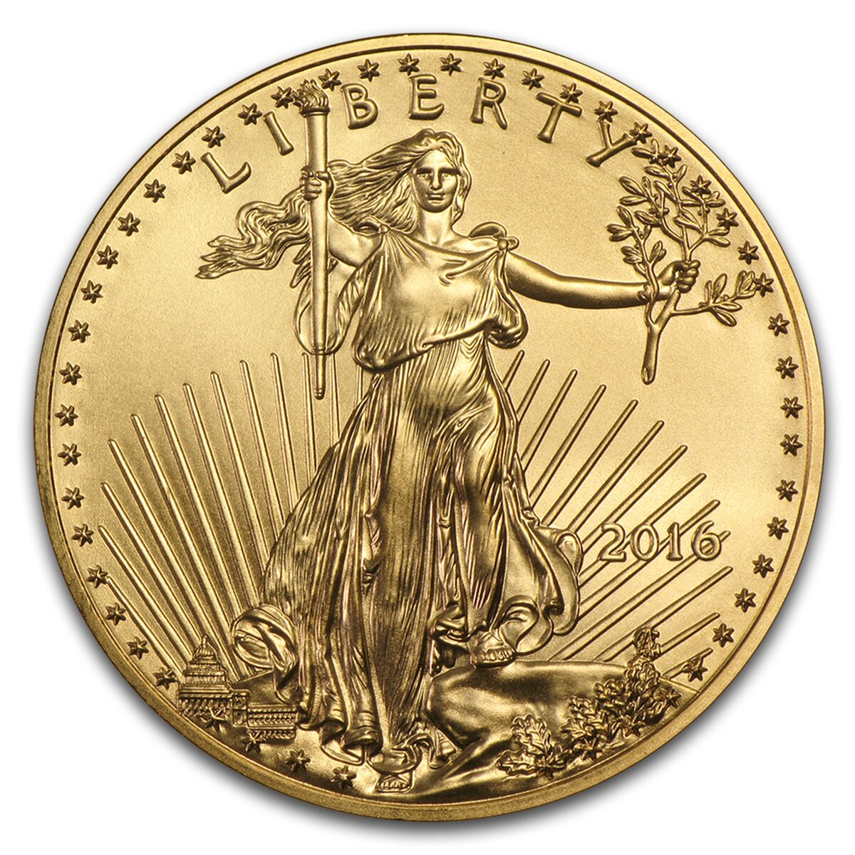2016 1/2 oz American Gold Eagle MS-70 NGC (Early Releases)
