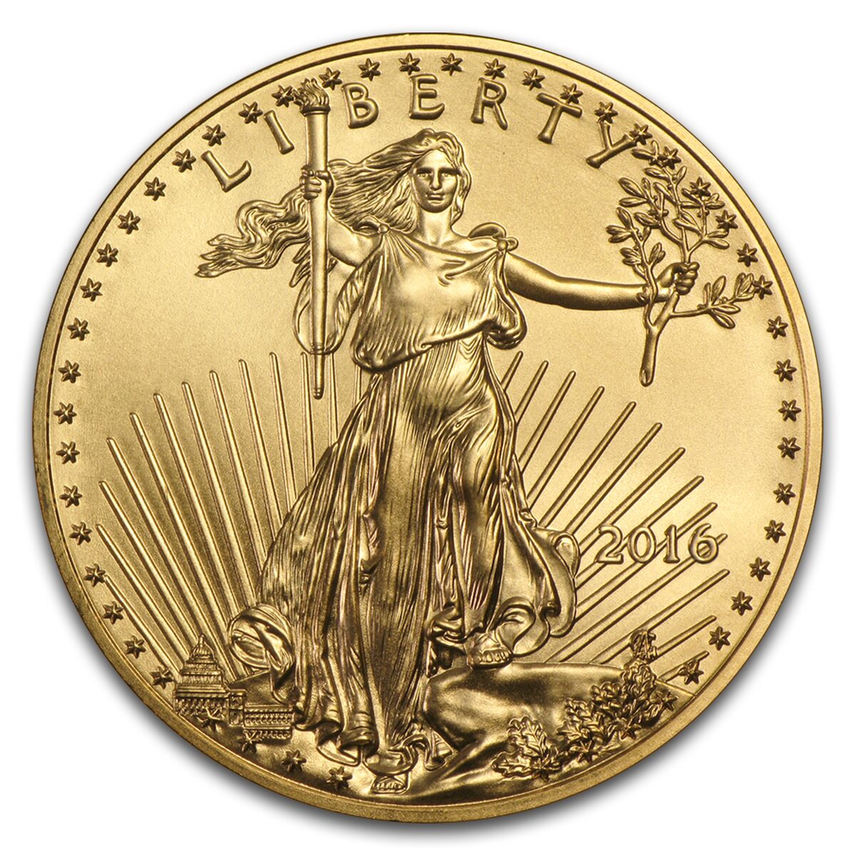 2016 1/10 oz American Gold Eagle MS-70 PCGS (FirstStrike®)