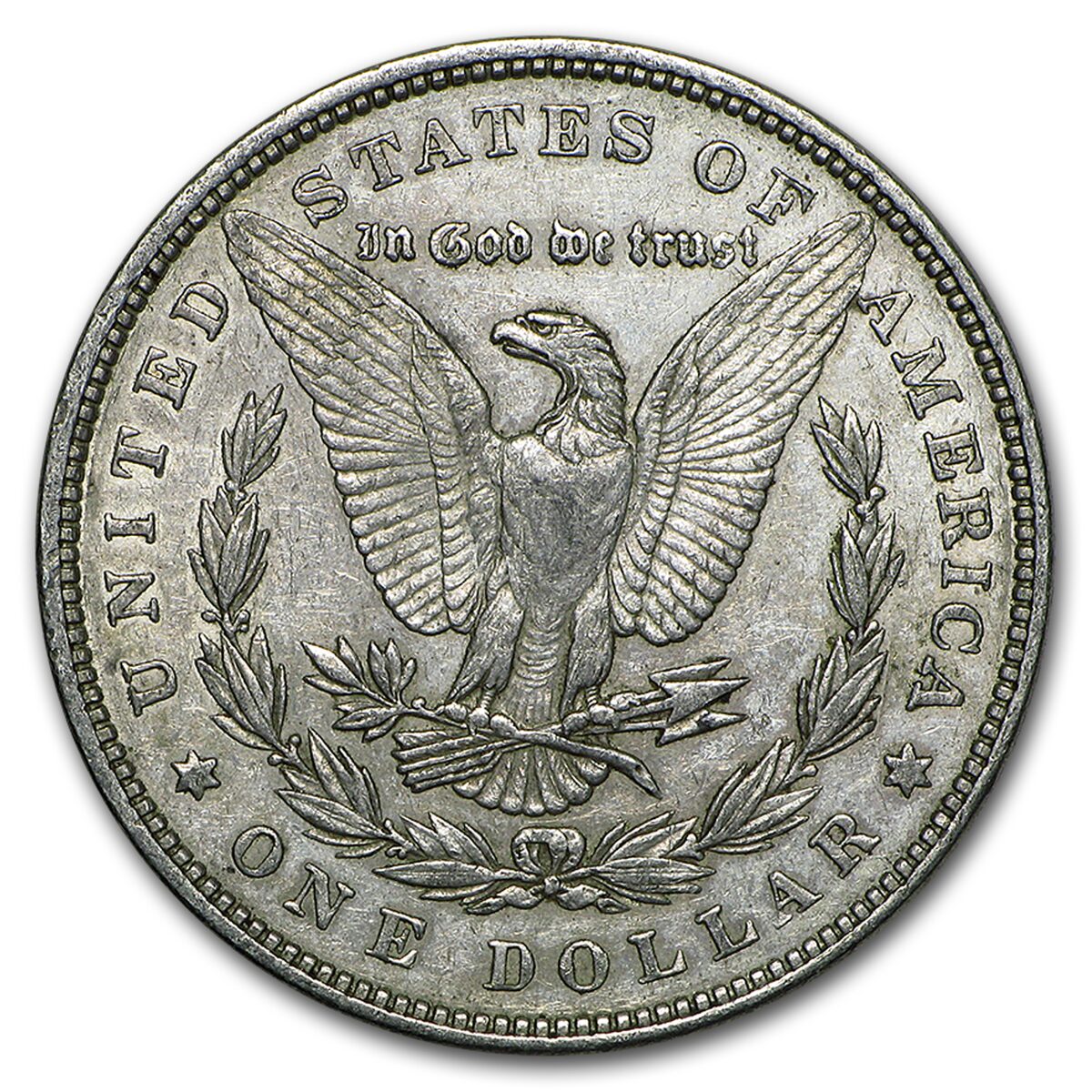 1878 Morgan Dollar 7 Tailfeathers Rev of 79 AU