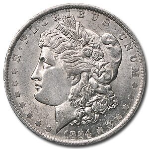 1884-O Morgan Dollar AU