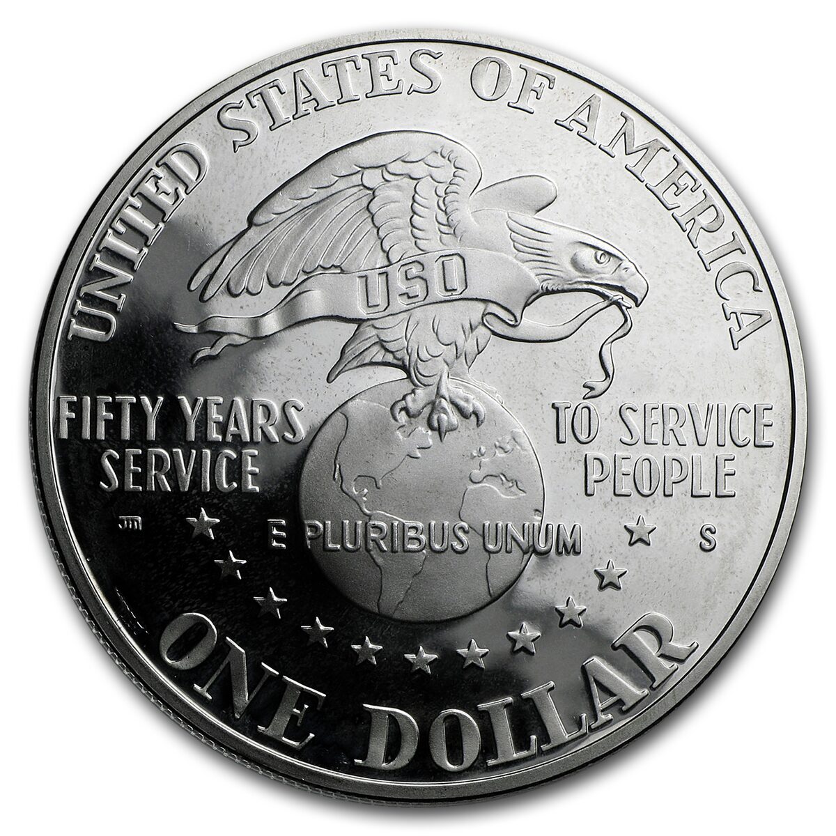 1991-S USO $1 Silver Commem Proof (w/Box & COA)