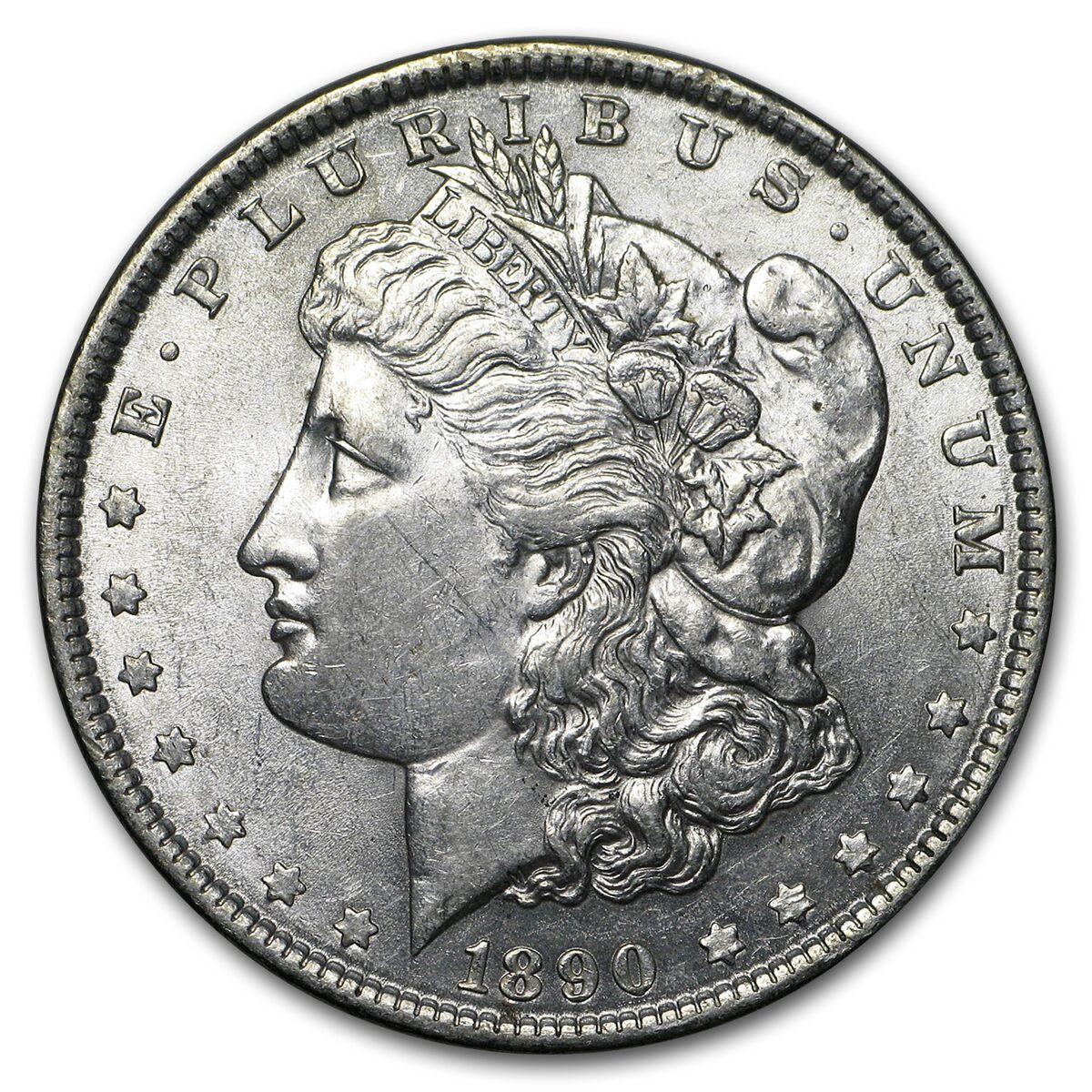 1890 Morgan Dollar AU