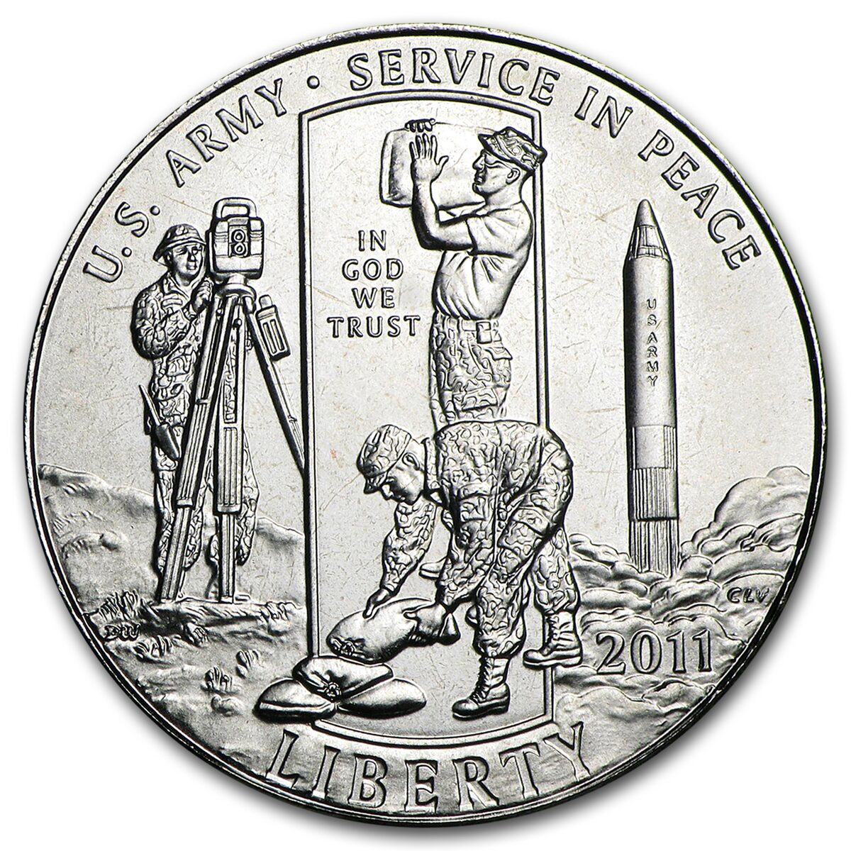 2011-D Army 1/2 Dollar Clad Commemorative BU (Box & COA)