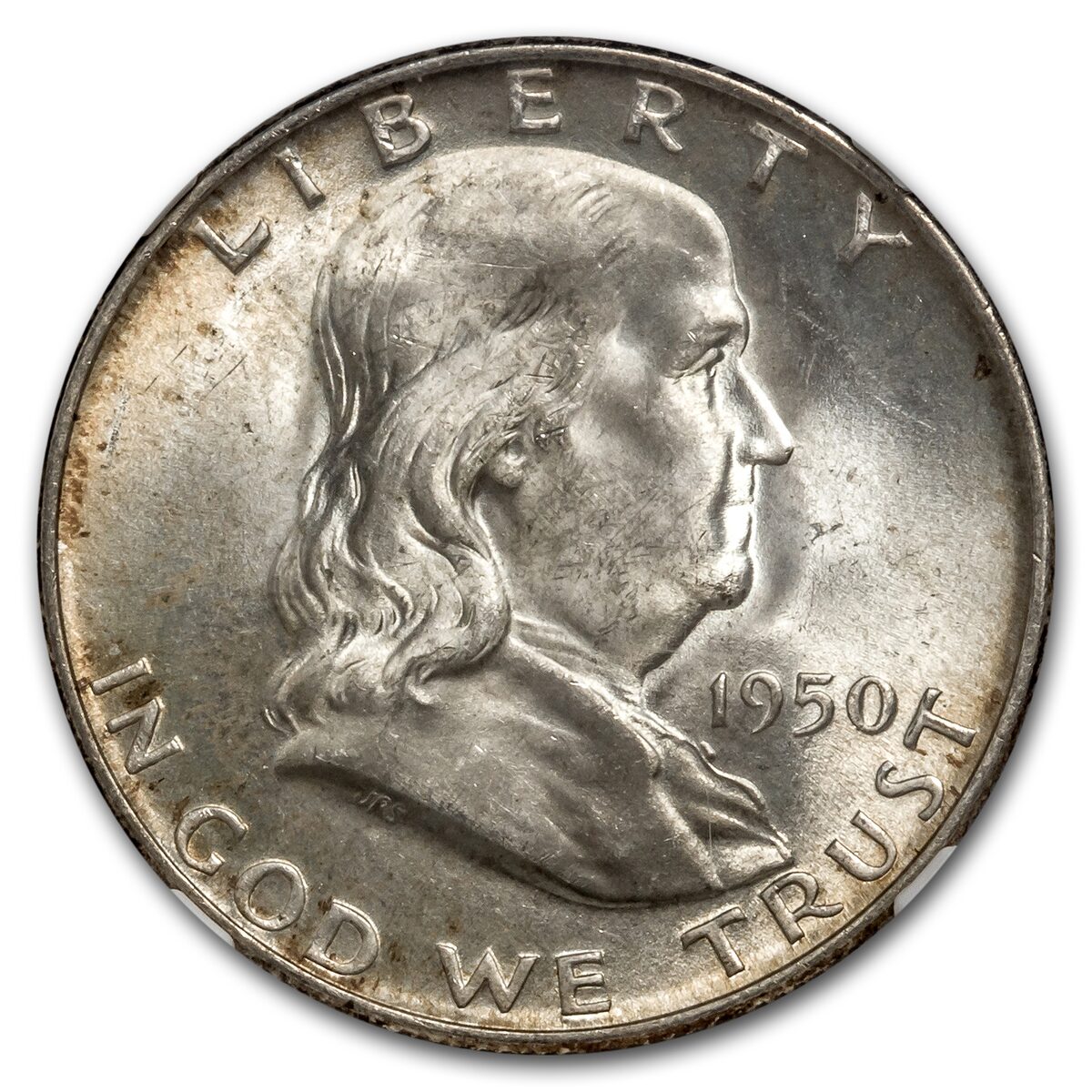 1950-D Franklin Half Dollar MS-64 NGC (FBL)