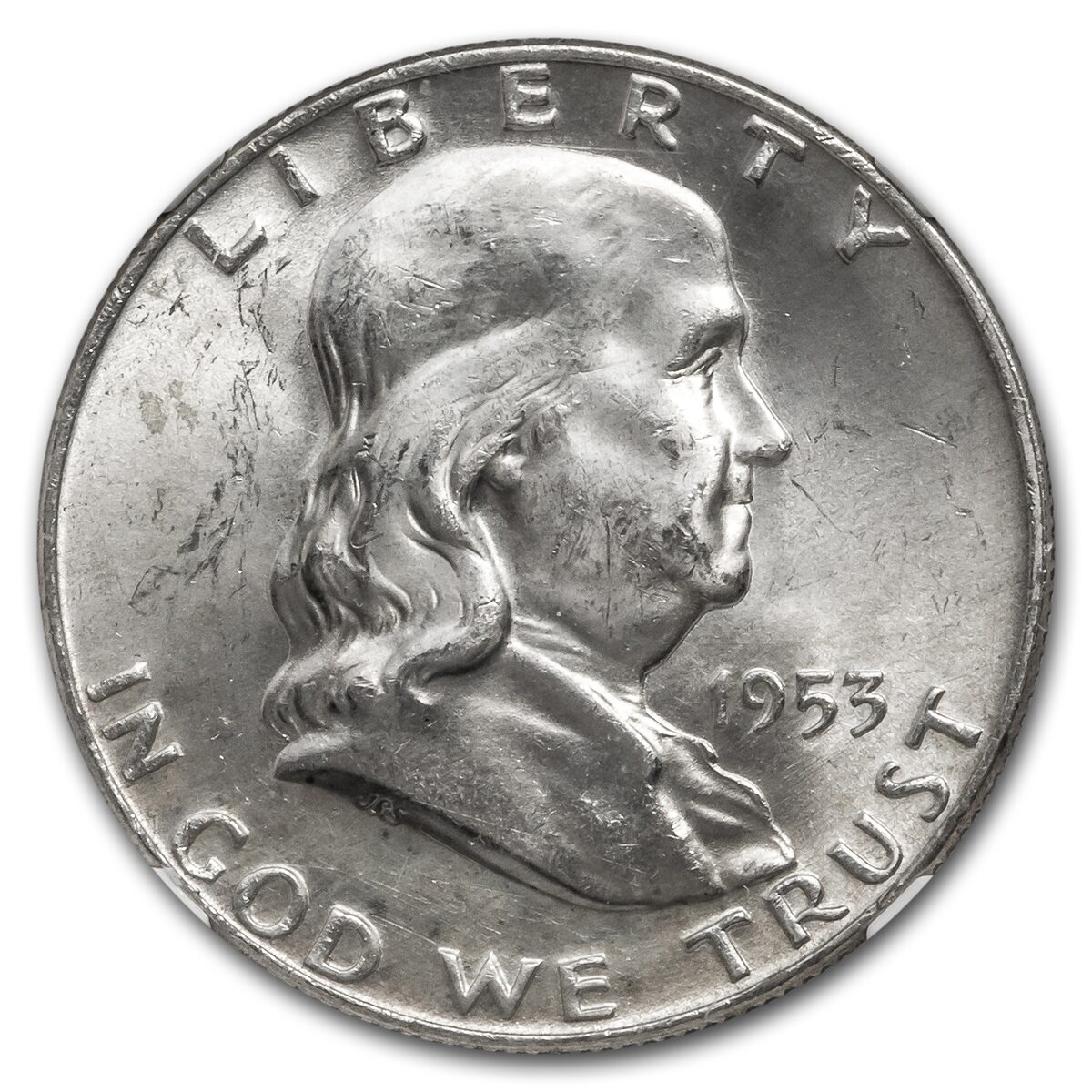 1953-D Franklin Half Dollar MS-64 NGC (FBL)