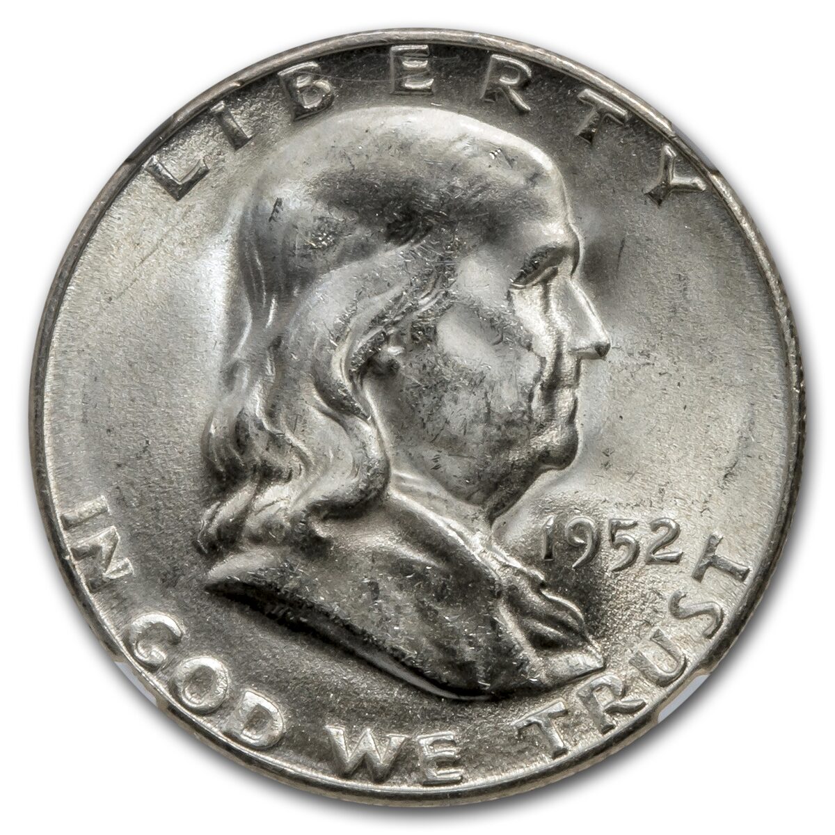 1952-S Franklin Half Dollar MS-64 NGC