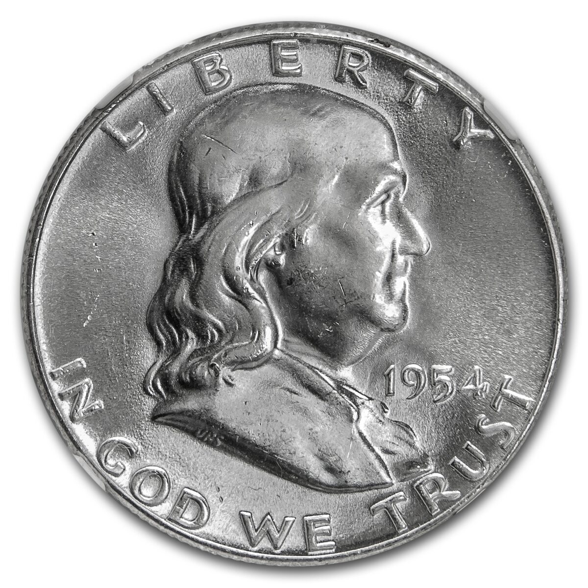 1954 Franklin Half Dollar MS-65 NGC (FBL)