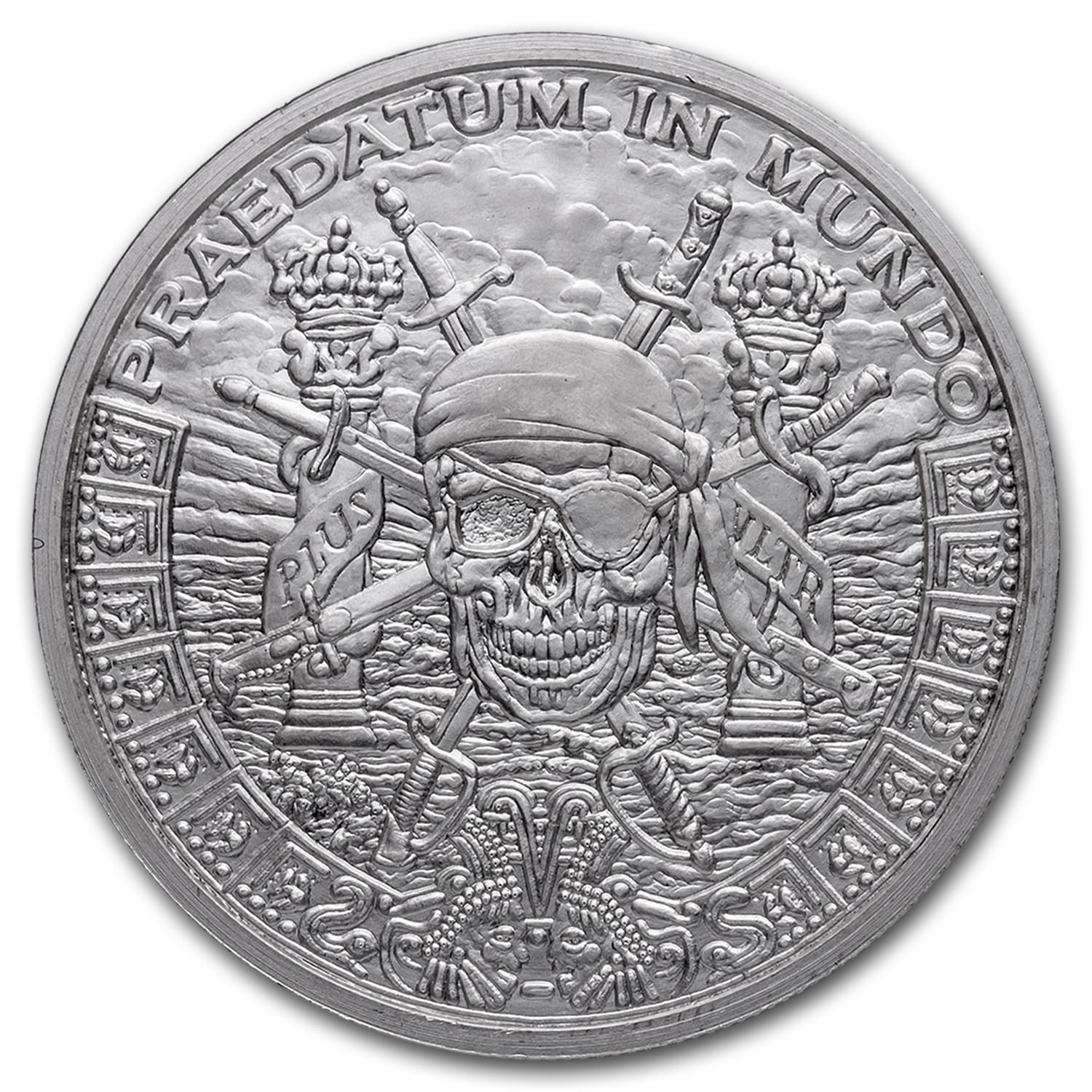 1 oz Silver Shield Round - Pieces of Eight