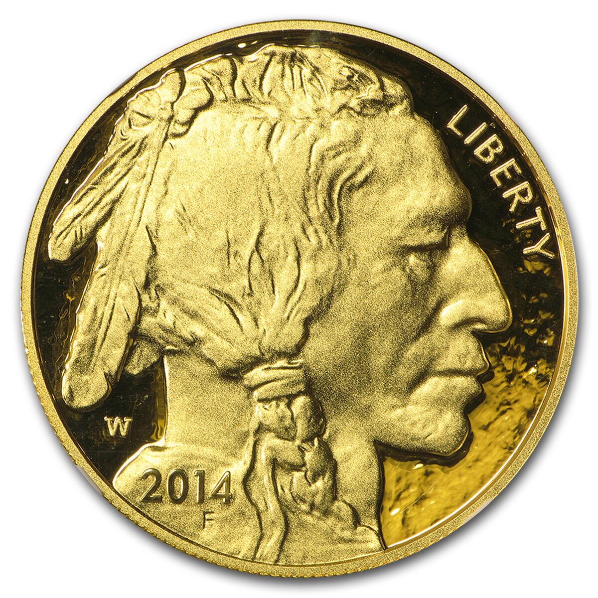 2014-W 1 oz Proof Gold Buffalo PF-70 NGC (Buffalo Label)