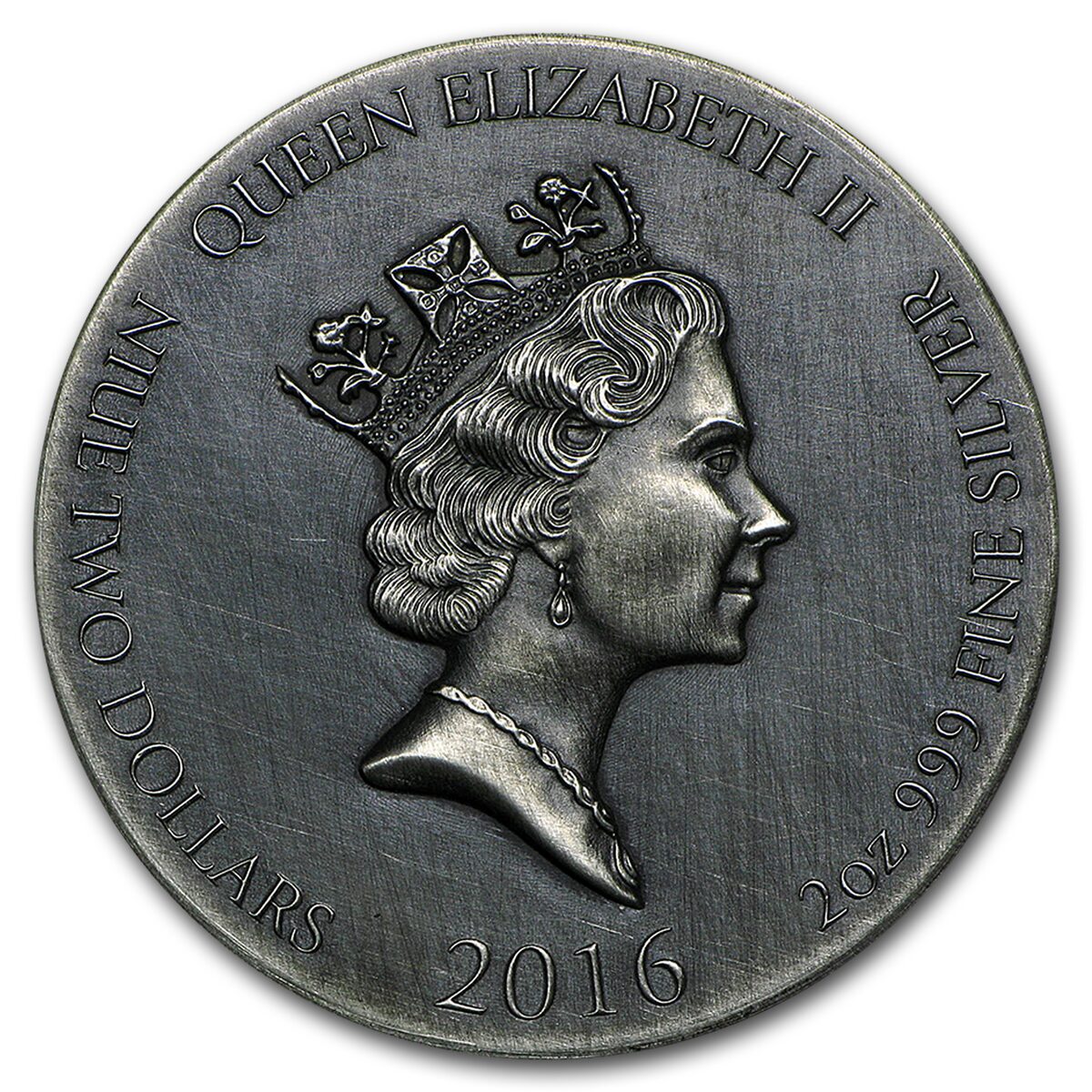 2016 2 oz Silver Coin - Biblical Series (Daniel in Lion's Den)