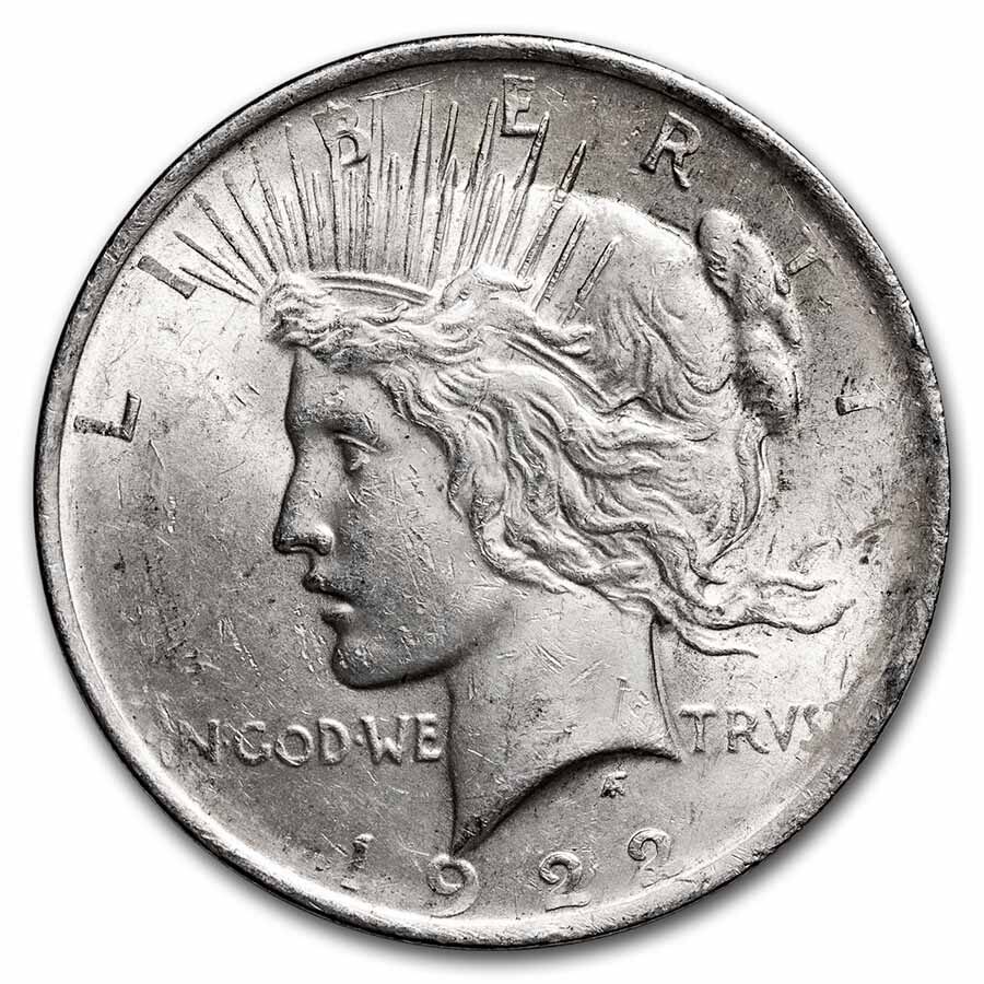 1922 Peace Dollar AU