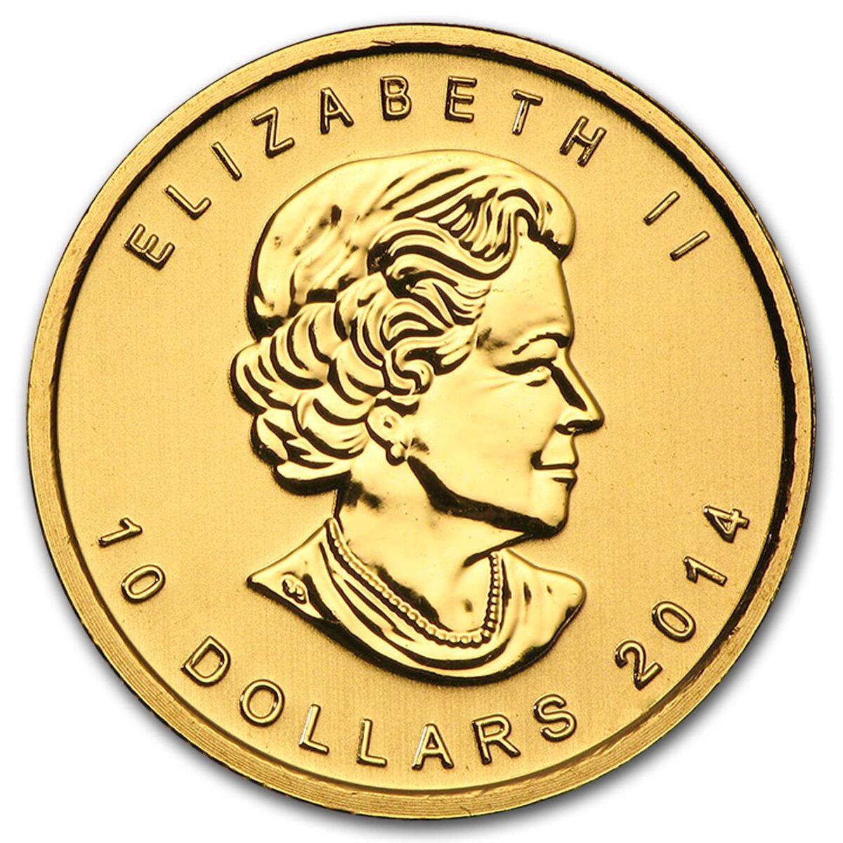 2014 Canada 1/4 oz Gold Arctic Fox BU