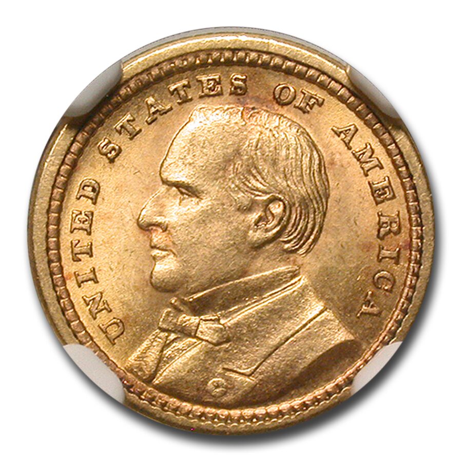 1903 Gold $1.00 Louisiana Purchase McKinley MS-63 NGC