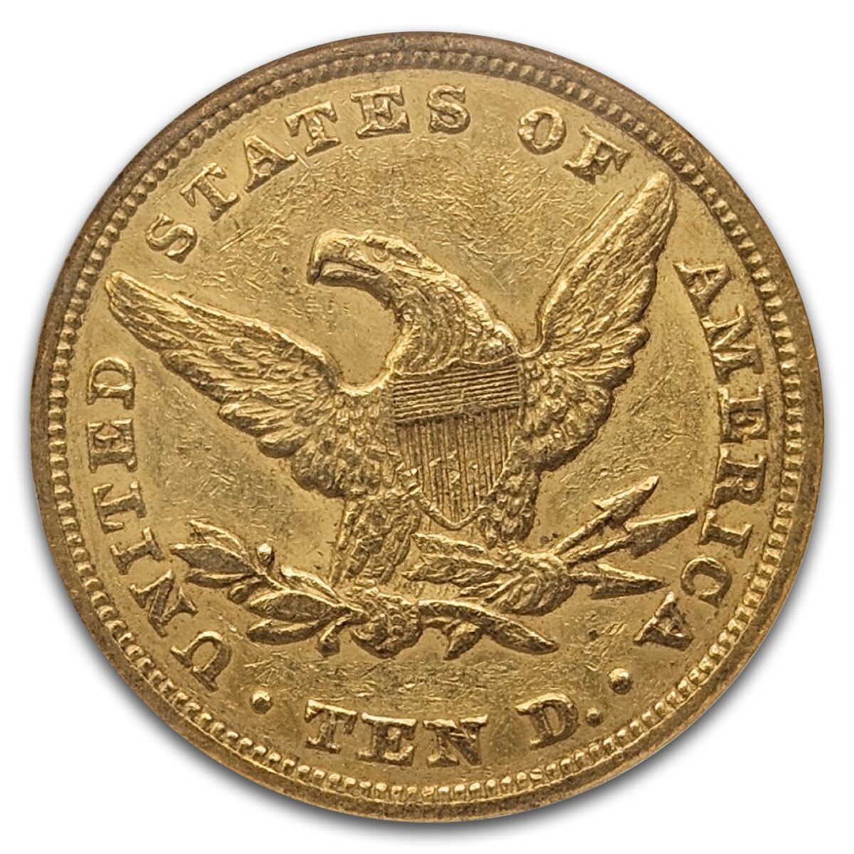 1848 $10 Liberty Gold Eagle AU-50 NGC
