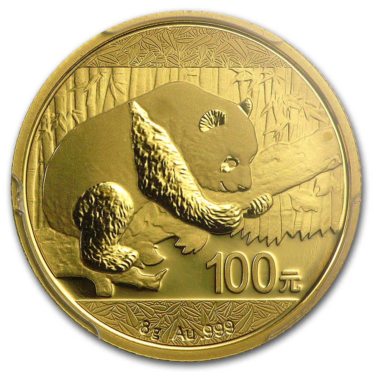 2016 China 8 Gram Gold Panda MS-70 PCGS (FS)
