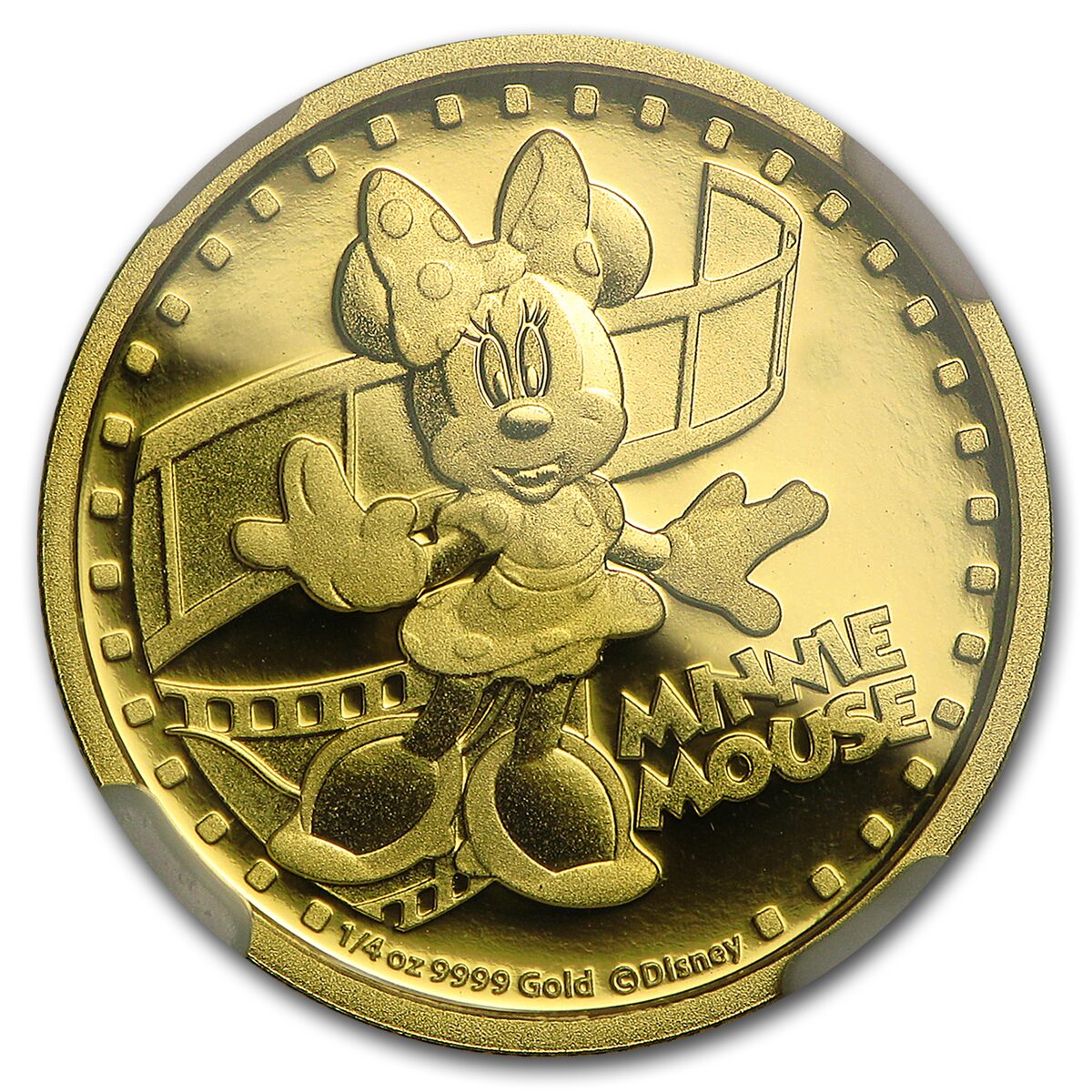 2014 Niue 1/4 oz Proof Gold $25 Disney Minnie Mouse PF-70 NGC