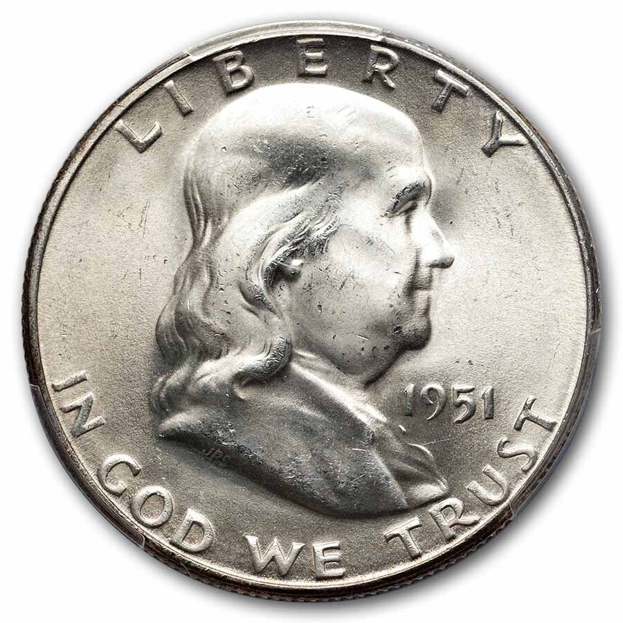 1951-S Franklin Half Dollar MS-65 PCGS (FBL)