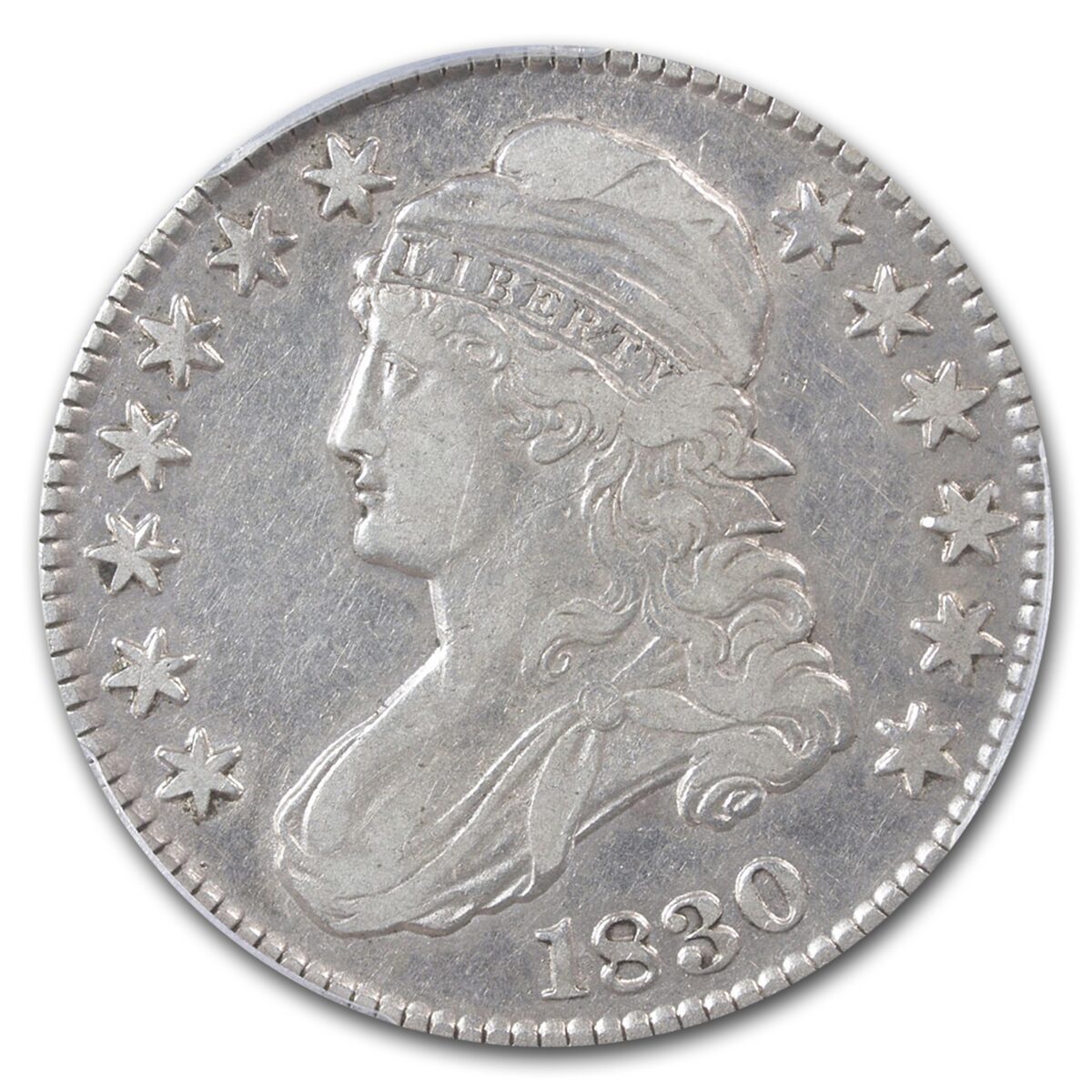 1830 Bust Half Dollar VF-30 PCGS (Small 0)