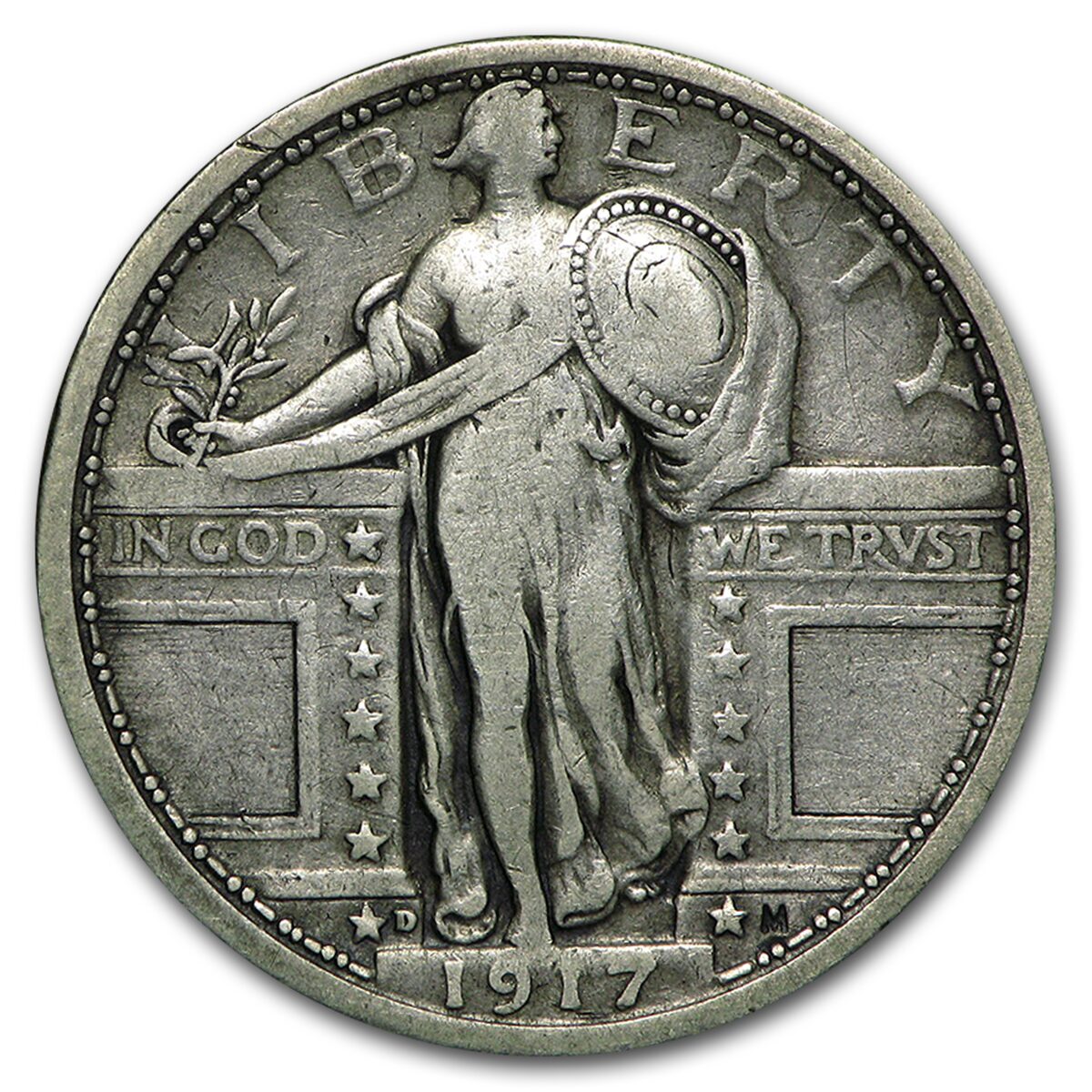 1917-D Standing Liberty Quarter Type-I VF