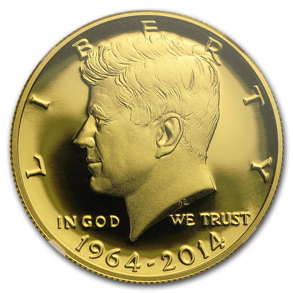 2014-W 3/4 oz Gold Kennedy Half Dollar Commem PF-70 NGC