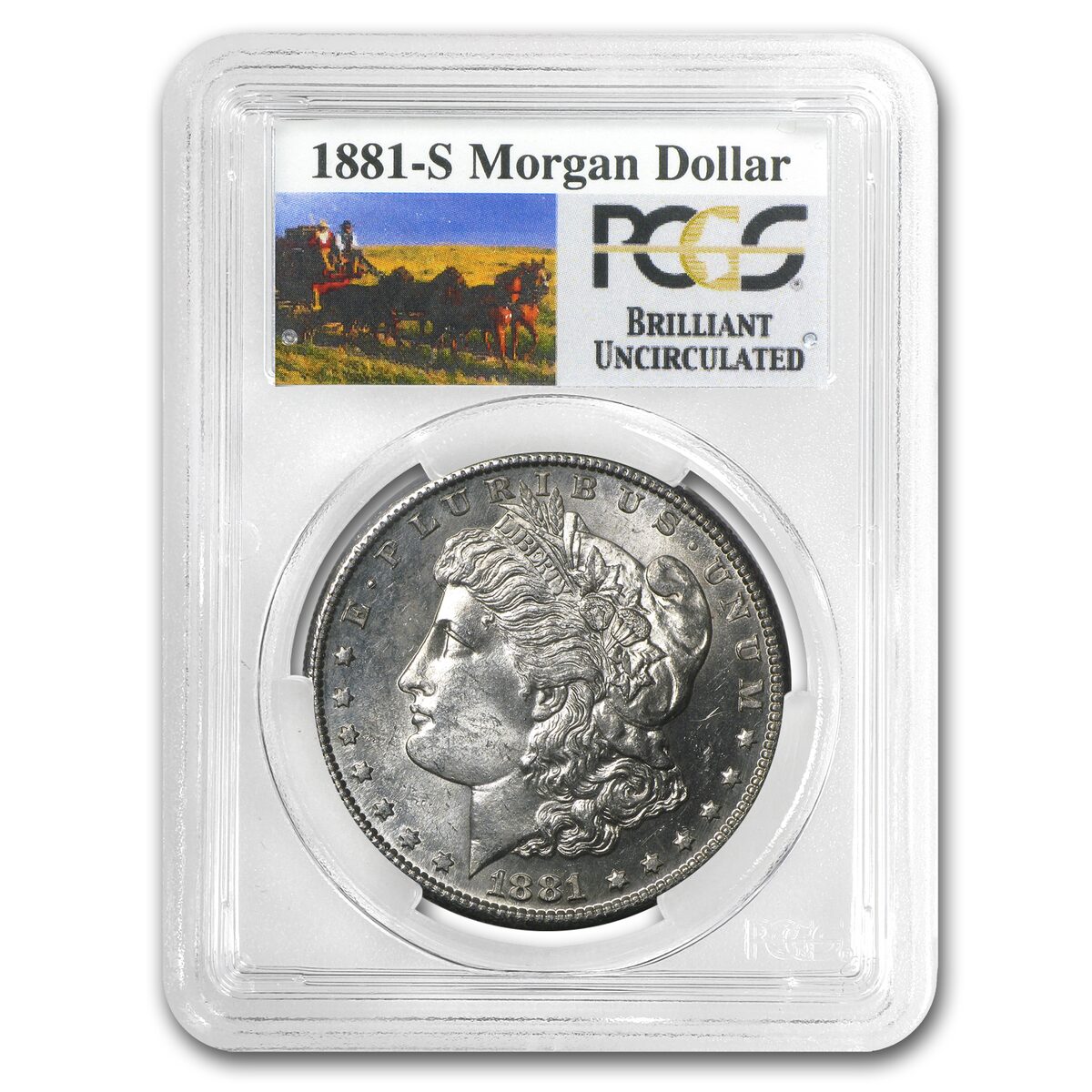 1878-1904 Stage Coach Morgan Dollar BU PCGS