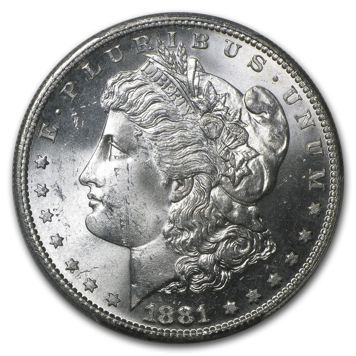 1881-S Stage Coach Morgan Dollar BU PCGS