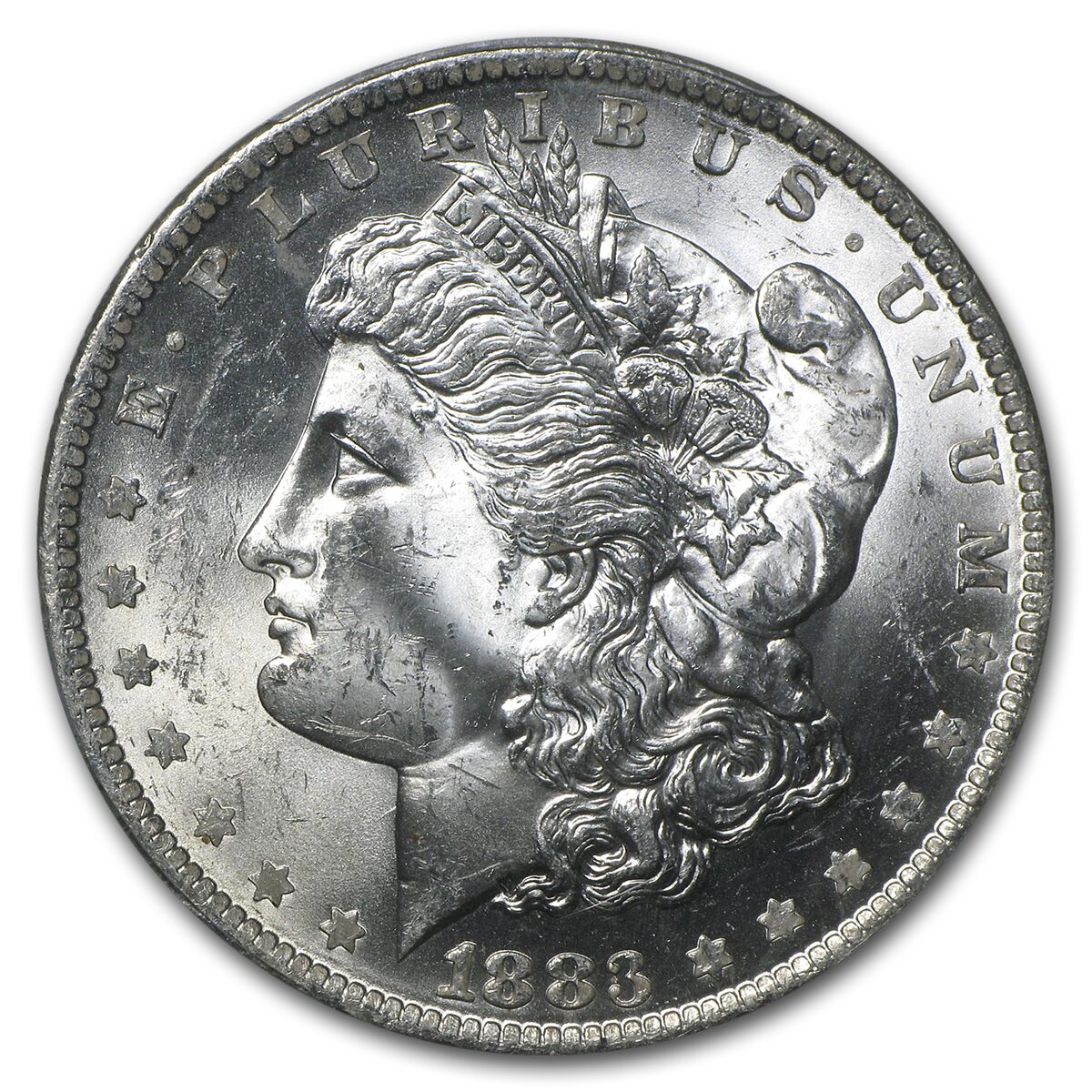 1883-O Stage Coach Morgan Dollar BU PCGS