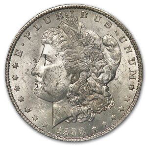 1888-O Stage Coach Silver Dollar BU PCGS
