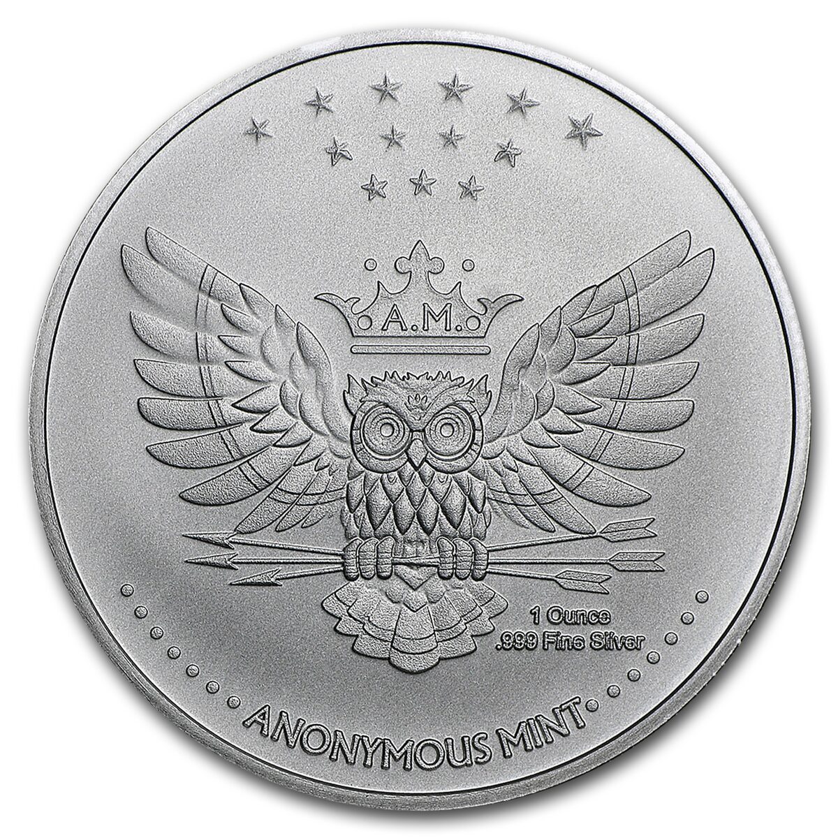 1 oz Silver Round - Kraken (Anonymous Mint)