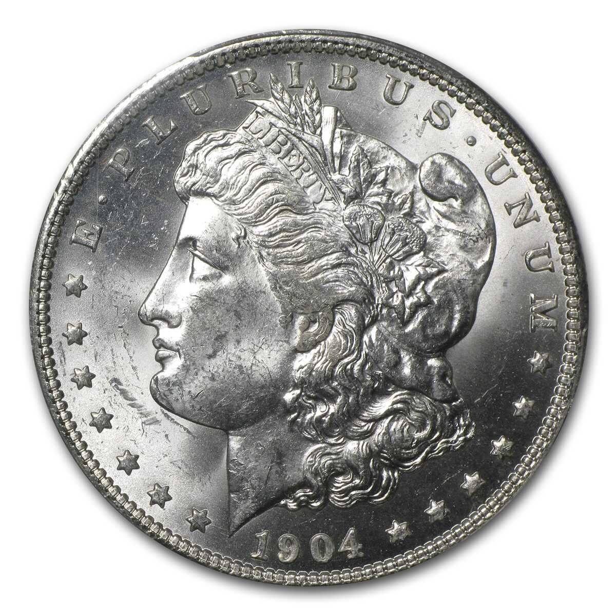 1904-O Stage Coach Morgan Dollar BU PCGS