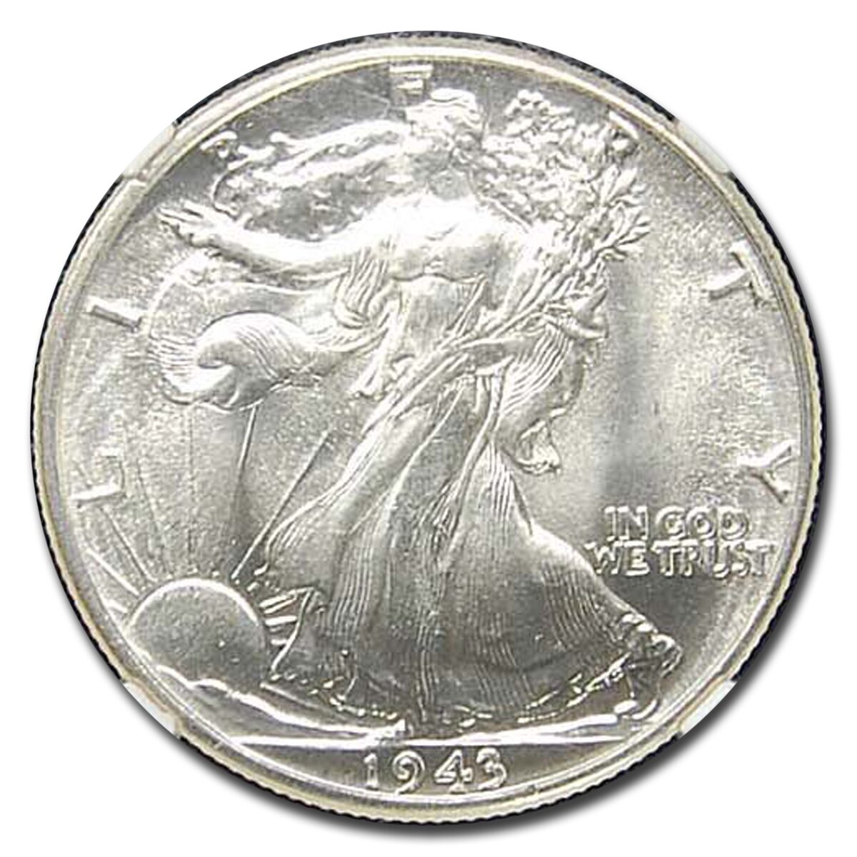 1943 Walking Liberty Half Dollar MS-63 NGC