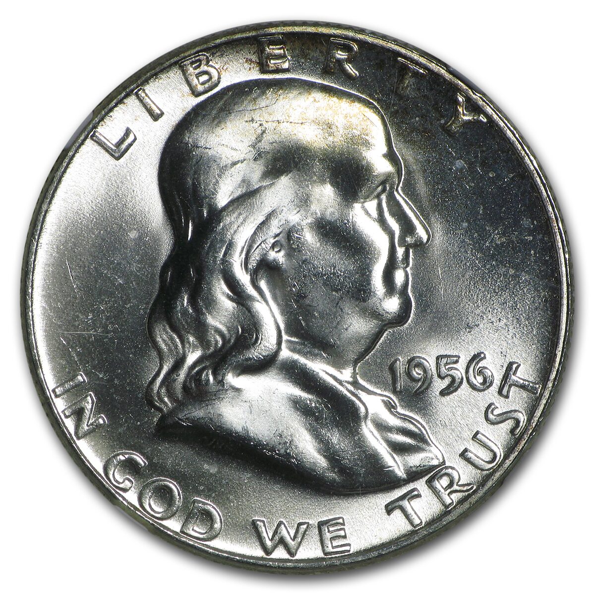 1956 Franklin Half Dollar MS-65 NGC (FBL)