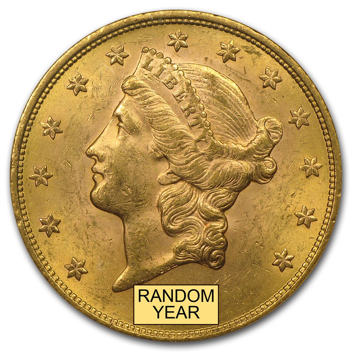 $20 Liberty Gold Double Eagle MS-62 NGC (1800s S-Mint)