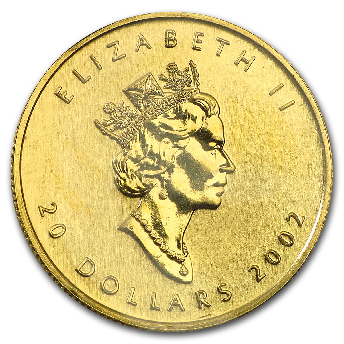2002 Canada 1/2 oz Gold Maple Leaf BU