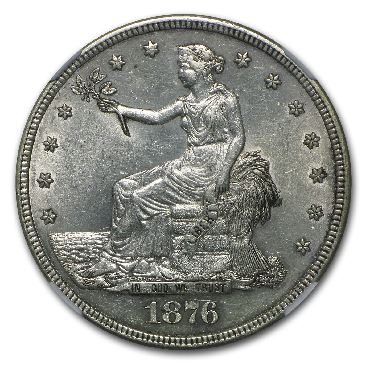 1876-S Trade Dollar MS-61 NGC