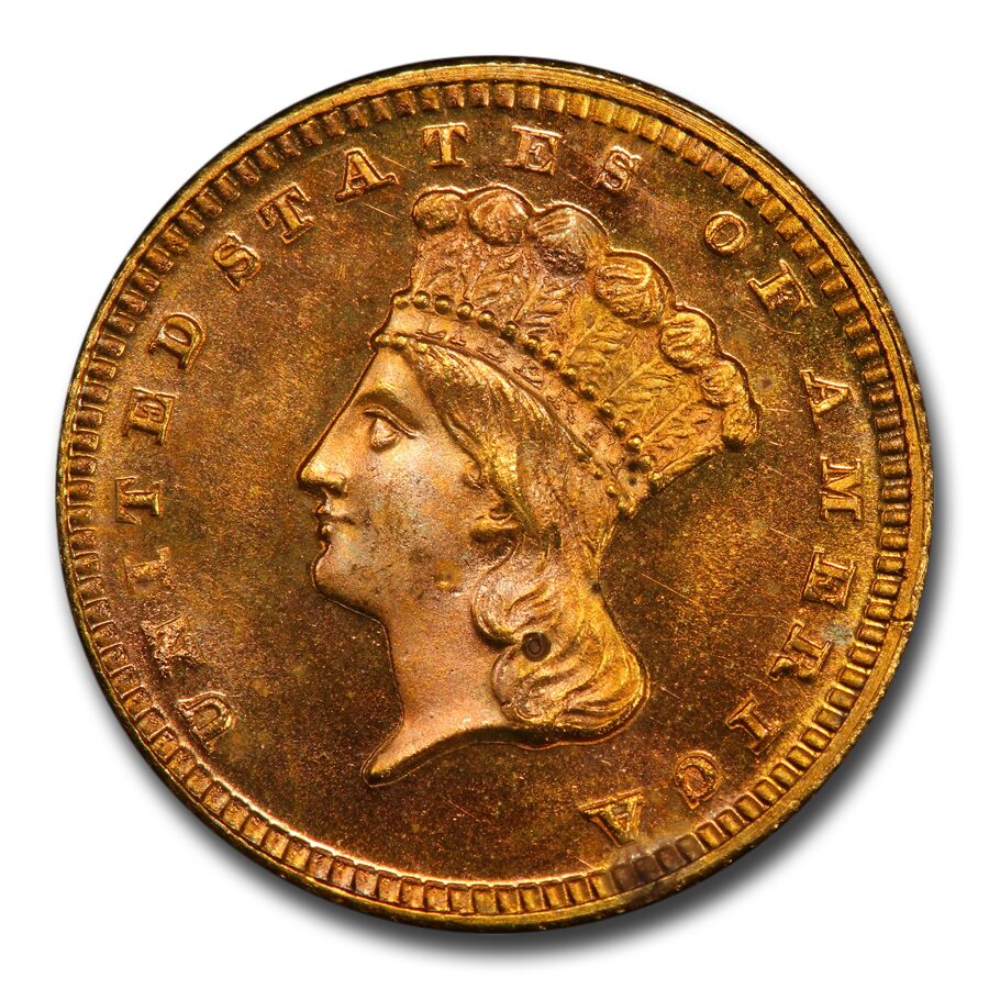 1872 $1 Indian Head Gold Dollar PR-65 PCGS