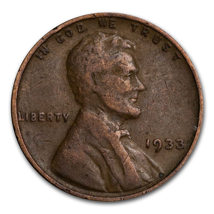 1933 Lincoln Cent Good/VF
