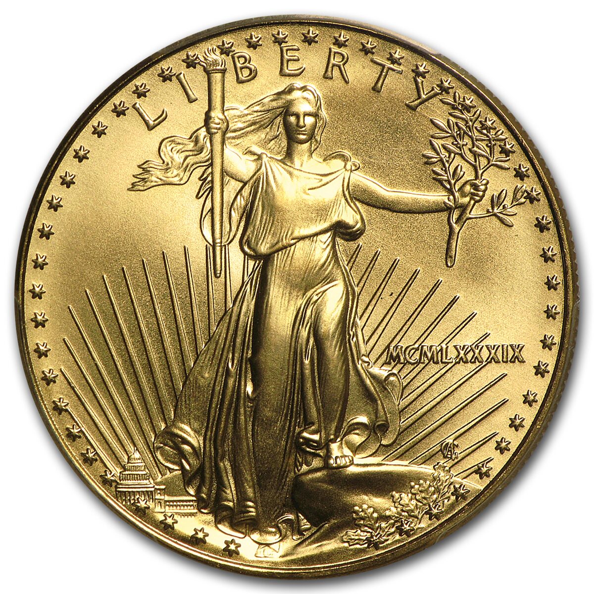 1989 1 oz American Gold Eagle MS-70 PCGS