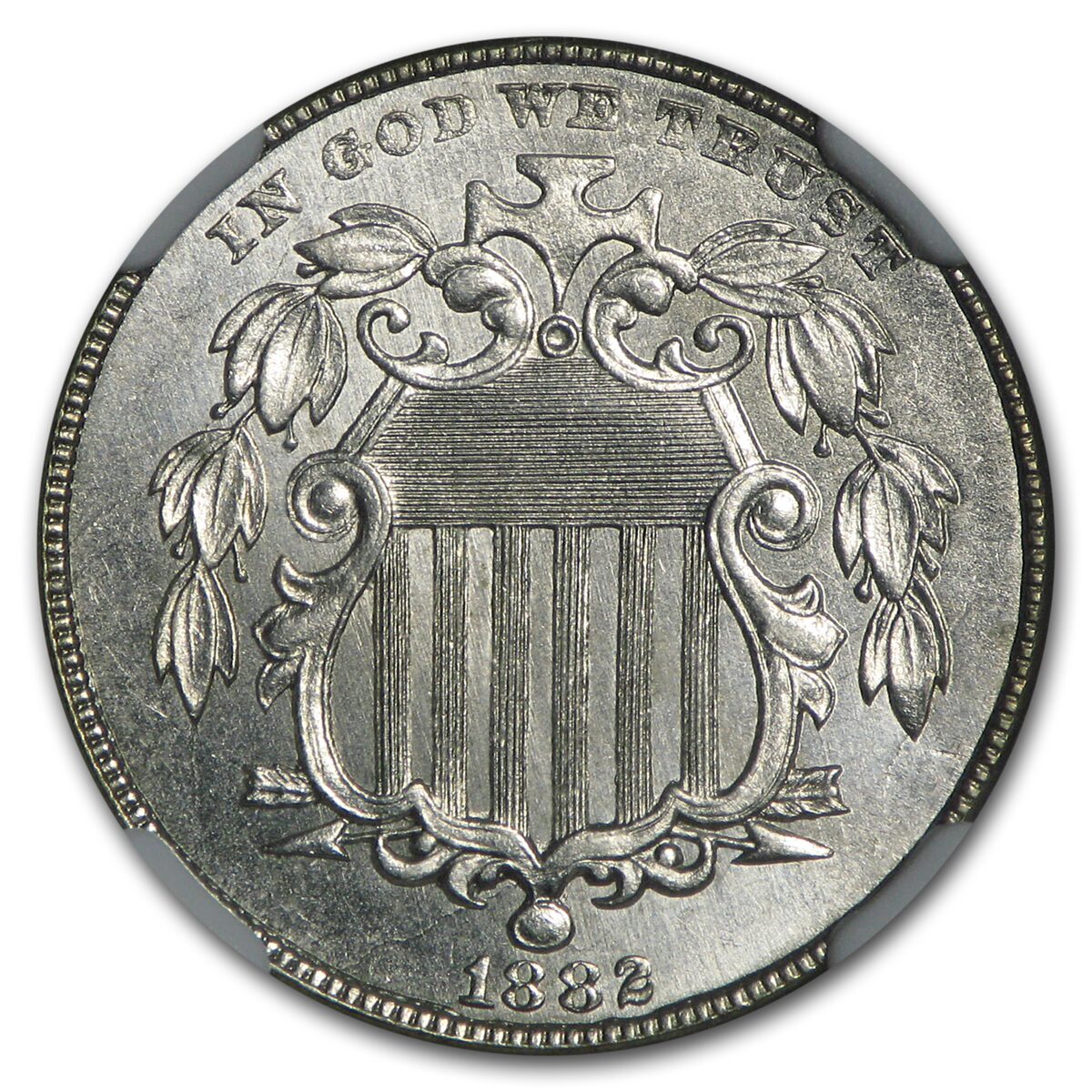 1882 Shield Nickel MS-63 NGC